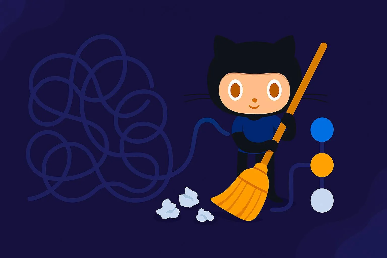 Cover image for: How to Clean Up Your Git History Before Merging (Without Losing Your Mind)