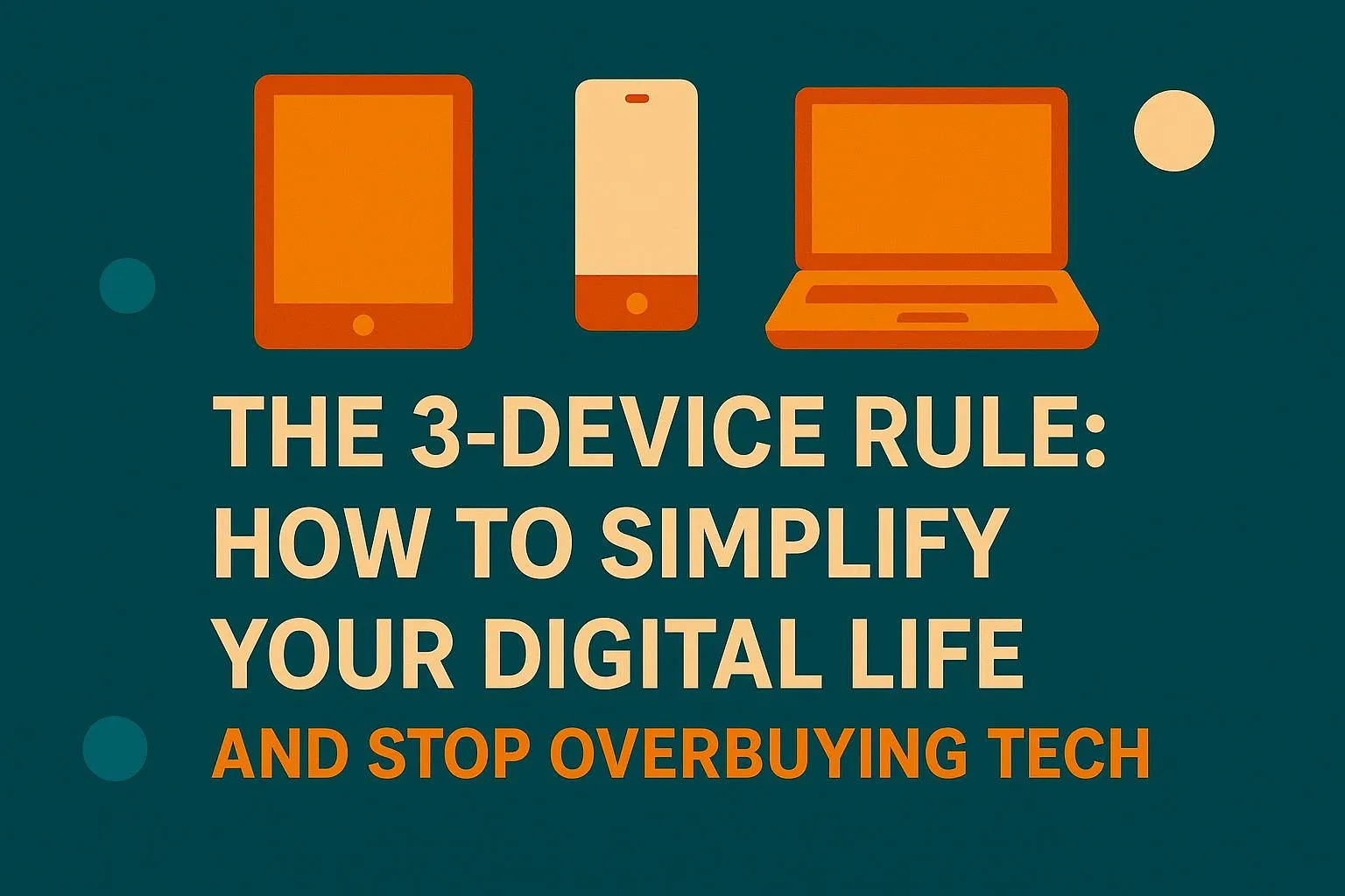 Cover image for: The 3-Device Rule: How to Simplify Your Digital Life and Stop Overbuying Tech