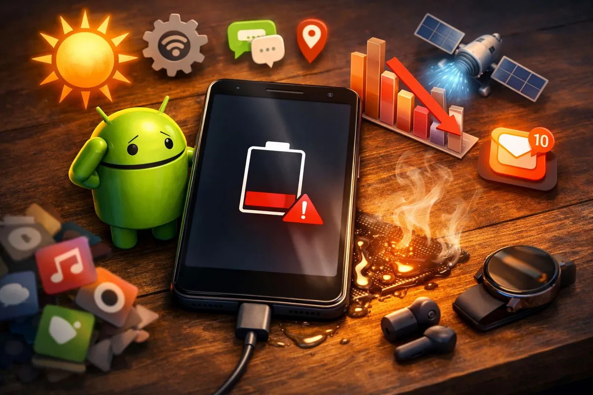Cover image for: Why Is My Android Battery Draining So Fast? 12 Common Causes and How to Fix Them (2026)