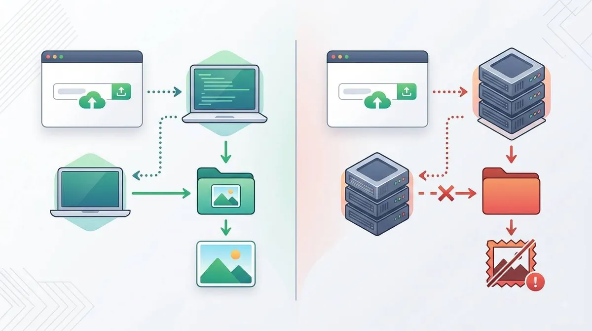 Cover image for: Next.js File Uploads Work Locally but Break in Production? Here's How to Fix It (2026)