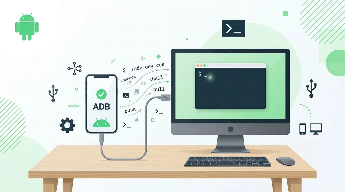 Cover image for: ADB Commands: How to Install and Use Android Debug Bridge Without Android Studio (2026)